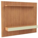 Ver imagem 1 de Painel Ripado para Tv 65 Pol 2 Gavetas 223cm Baraka D03 Freijó Off White - Lyam Decor