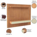 Ver imagem 7 de Painel Ripado para Tv 65 Pol 2 Gavetas 223cm Baraka D03 Freijó Off White - Lyam Decor