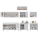 Ver imagem 6 de Armário de Cozinha Modulado de Canto 8 Peças Cp26 Balcão com Tampo Branco - Lumil Lumil Móveis