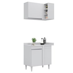 Armário de Cozinha Modulado de Canto 8 Peças Cp26 Balcão com Tampo Branco - Lumil Lumil Móveis - 13 Armário de Cozinha Modulado de Canto 8 Peças Cp26 Balcão com Tampo Branco - Lumil Lumil Móveis - 13