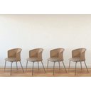 Ver imagem 1 de Kit 4 Cadeira Junco Gourmet Geane 2un Aço Nobre:marrom