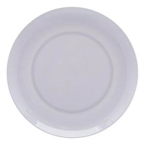 Prato Raso De Melamina Milão Branco 25,5Cm - Lyor
