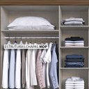 Ver imagem 4 de Guarda-Roupa Édez Casal Montreal, 6 Portas 2,68 m, Fendi e Nogueira