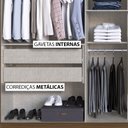 Ver imagem 5 de Guarda-Roupa Édez Casal Montreal, 6 Portas 2,68 m, Fendi e Nogueira