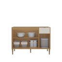 Ver imagem 4 de Balcão para Pia com 3 Portas e 1 Gaveta 120cm Soul Bege/Freijó/Soft