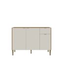 Ver imagem 6 de Balcão para Pia com 3 Portas e 1 Gaveta 120cm Soul Bege/Freijó/Soft