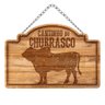 Placa Decorativa Cortes de Carne Cantinho do Churrasco com Corrente 20x30cm MDF - Wp Connect - 1