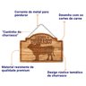 Placa Decorativa Cortes de Carne Cantinho do Churrasco com Corrente 20x30cm MDF - Wp Connect - 3