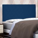 Ver imagem 2 de Cabeceira Painel Queen 1,60m Esmeralda Suede - Pallazio - Azul Marinho