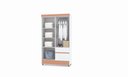 Ver imagem 3 de Roupeiro Ideal Plus 4 Portas e 2 Gavetas - Branco / Camarim - Vila Rica