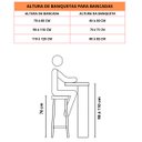 Ver imagem 6 de Banqueta Banco Alto Cozinha Alta Bar Bistro Area Americana:branco Floral