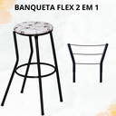 Ver imagem 5 de Banqueta Banco Alto Cozinha Alta Bar Bistro Area Americana:branco Floral