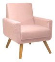 Ver imagem 1 de Poltrona Decorativa - Pietra - Revestimento Veludo Ladecor Estofados Rosa