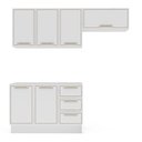 Ver imagem 3 de Cozinha Compacta 250081 3 Peças Amara Branco Politorno Móveis