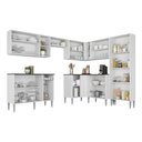 Ver imagem 5 de Armário Cozinha Modulada Completa de Canto 432,5cm Pequim Pop Multimóveis Mp3773 Branco/lacca Fum