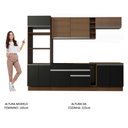 Ver imagem 6 de Armário de Cozinha Completa 290cm Rustic/Preto Vicenza Madesa 16