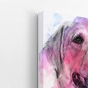 Ver imagem 3 de Quadro Cachorro Labrador Aquarela Tinta Canvas 20x30cm