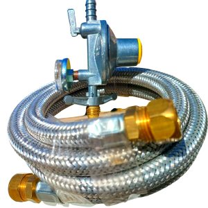 regulador registro 2kg inmetro mangueira dako inox 3 metros