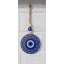 Ver imagem 2 de Mandala Porcelana Olho Grego Proteção Talisma Amuleto 20 Cm