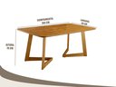 Ver imagem 5 de Conjunto Sala de Jantar 6 Lugares Linha Premium Mesa e Cadeiras Madeira Maciça Encosto Rattan