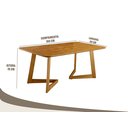 Ver imagem 5 de Conjunto Sala de Jantar 6 Lugares Linha Premium Mesa e Cadeiras Madeira Maciça Encosto Rattan