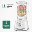 Ver imagem 2 de Liquidificador Mondial Branco 110v L-97-w
