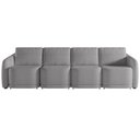 Ver imagem 6 de Sofá Cama para Sala de Estar 4 Lugares 356cm Montserrat K01 Bouclê Cinza - Lyam Decor