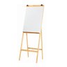 Cavalete Porta Bloco Flip Chart Com Quadro Branco Madeira Pinus Altura 1,50 Metros 2524 + 1 Bloco Fl - 2