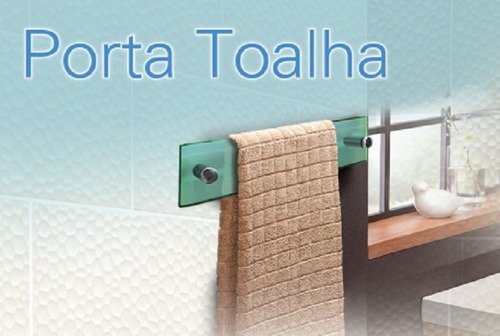 Porta Toalha de Rosto 8x40 Cm - 8mm - Fume - 2