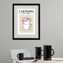 Ver imagem 2 de Quadro Cantinho do Café Floral - 60x48cm:madeira Branca