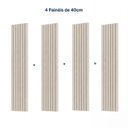 Ver imagem 4 de Painel Ripado para TV até 65 Polegadas 160x230cm Aruá CabeCasa MadeiraOriginals Off White