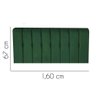 Painel para Cama Box Casal 1,60 Cm Kiara - Oferta House Cor:verde - 2
