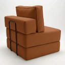 Ver mais imagens de Poltrona Cama na Caixa 90 cm Versa Bouclê B05 - D'Rossi