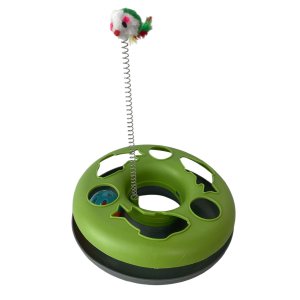 Brinquedo de Gato Pet Bola Guizo Ratinho Mola Animal de Estimaçao Brinquedo Interativo Entreteniment