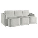 Ver imagem 5 de Sofá Cama Modulado Retrátil e Reclinável Decorativo Varsóvia 306cm Bouclê Cinza G33 - Gran Belo