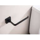 Ver imagem 3 de Suporte para Papel Higiênico Preto Fosco Quadrado em Aço Inox