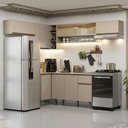 Ver imagem 1 de Armário de Cozinha Completa de Canto 405 cm Crema Nice Madesa 06