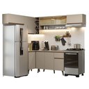 Ver imagem 2 de Armário de Cozinha Completa de Canto 405 cm Crema Nice Madesa 06