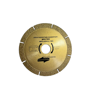 Kit com 5 Discos de Corte Segmentado Brutos