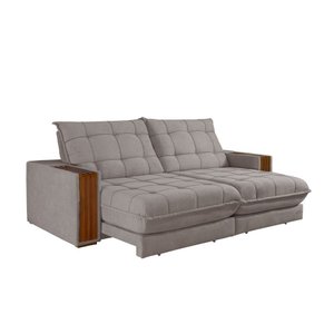 Sofá Retrátil Berlim 2,10m 3 Lugares Molas Ensacadas Txr