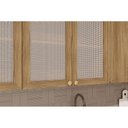 Ver imagem 5 de Armário Aéreo Cozinha Modulado Botanic M633 2 Portas c/ Tela Nogueira - Kappesberg