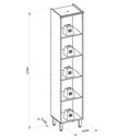 Ver imagem 3 de Paneleiro 1 Porta 45cm Selene Linea Brasil