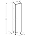 Ver imagem 4 de Paneleiro 1 Porta 45cm Selene Linea Brasil