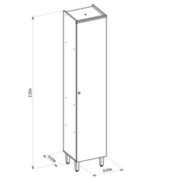 Paneleiro 1 Porta 45cm Selene Linea Brasil - 4