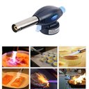 Ver imagem 5 de Macarico Culinario Automatico Recarregavel Gourmet com Regulagem para Dois Tipos de Refil Uso em Sol
