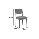 Ver imagem 3 de Conjunto Sala de Jantar Tilia C/ Tampo Madeirado C/ Vidro Canto Curvo 180x90cm e 6 Cadeiras Pietá