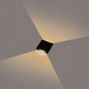 Ver imagem 2 de Balizador de Solo Taschibra Flat Quadrado Led 2 Fachos 1w Bivolt Preto 3000k Luz Amarela 15090364