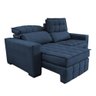 Sofá Retrátil e Reclinável 1,80M Molas Ensacadas e Costura Tripla Cama Inbox Nobre Suede Azul - 7