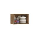 Ver imagem 4 de Armário Aéreo Celeste Kappesberg 100% Mdf 1 Porta Basculante Nogueira/branco 60cm