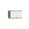 Armário Aéreo Celeste Kappesberg 100% Mdf 1 Porta Basculante Nogueira/branco 60cm - 1